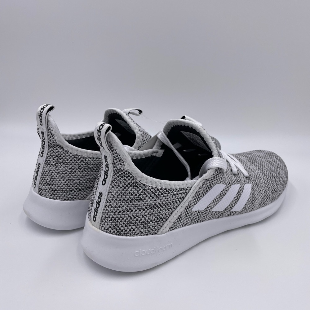Adidas Cloudfoam Pure White / Gray Womens Shoes - Picture 7 of 8